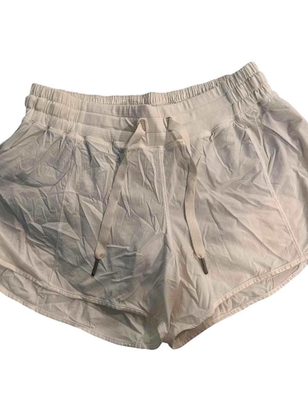 lululemon athletica Cream Lightweight Drawstring Running Shorts